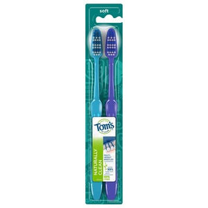 Toms Of Maine Toothbrushes Soft Naturally Clean Twin Pack 4/2 CT [UNFI-CARLISLE #2380087] T