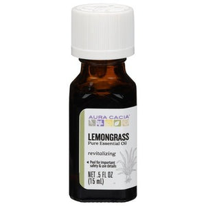 Aura Cacia Pure Essential Oil Lemongrass Revitalizing 1/.5 OZ [UNFI-CARLISLE #620484] T