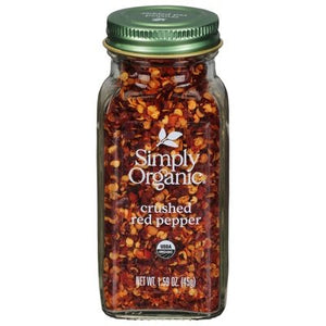 Simply Organic Red Pepper Crushed Og2 6/1.59 OZ [UNFI #3004496] [ebt]