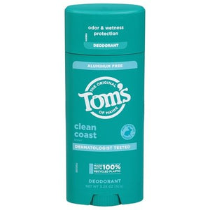 Toms Of Maine Deodorant Clean Coast Scent Aluminum Free 1/3.25 OZ [UNFI-CARLISLE #3037710] T