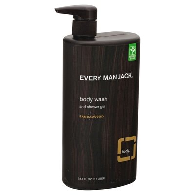 Every Man Jack Body Wash And Shower Gel Sandalwood 1/33.8 OZ [UNFI-CARLISLE #2288488] T