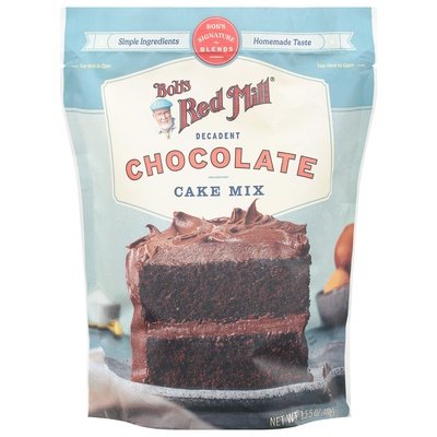 Bobs Red Mill Cake Mix Decadent Chocolate 4/15.5 OZ [UNFI #3041209] [ebt]