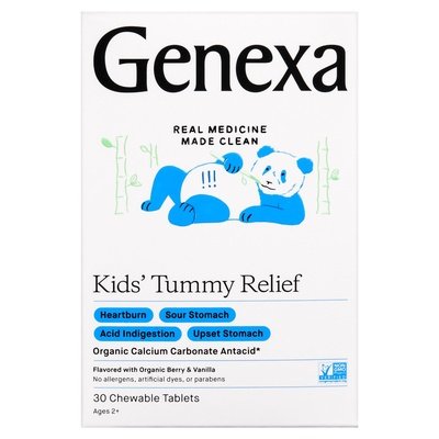 Genexa Tummy Relief Tablets Flavored With Organic Berry & Vanilla Kids 1/30 TAB [UNFI-CARLISLE #2570190]