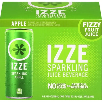 Izze Sparkling Apple 4/6/8.4 OZ [UNFI #3069572] [ebt] T