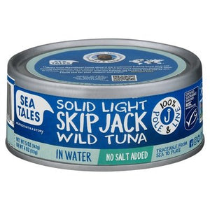 Sea Tales Tuna In Water Skip Jack Solid Light 12/5 OZ [UNFI #2609600] [ebt]