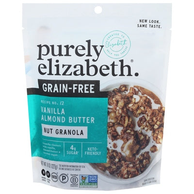 Purely Elizabeth Granola Keto Grain-Free Vanilla Almond Butter Og3 Og3 6/8 oz [UNFI #2417103 ] [ebt]