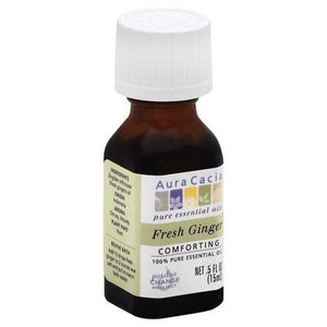 Aura Cacia Essential Oil 100% Pure Fresh Ginger 1/.50 OZ [UNFI-CARLISLE #1830678] T