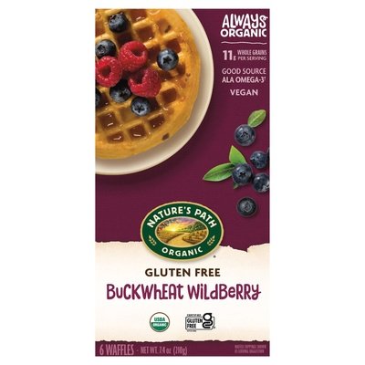 Natures Path Waffles Gluten Free Buckwheat Wildberry Og2 12/7.4 OZ [UNFI #536813] [ebt]