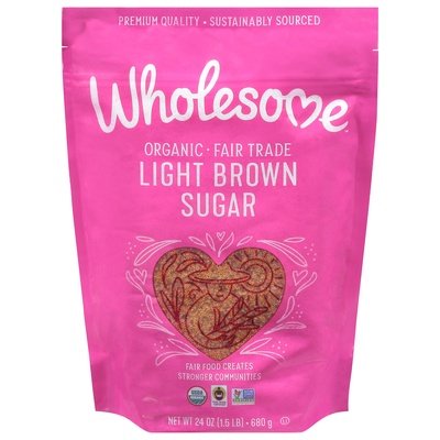 Wholesome Sugar Organic Light Brown Og2 6/24 OZ [UNFI #571679] [ebt]