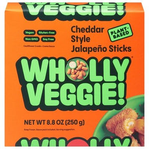 Wholly Veggie! Jalapeno Sticks Cheddar Style 8/8.8 OZ [UNFI #2879609] [ebt]