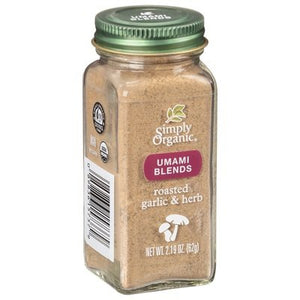 Simply Organic Umami Blends Roasted Garlic & Herb Og2 1/2.19 OZ [UNFI-CARLISLE #2584050] [ebt]
