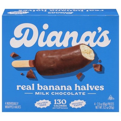 Dianas Bananas Banana Halves Real Milk Chocolate 12/9.2 OZ [UNFI #2923530] [ebt]