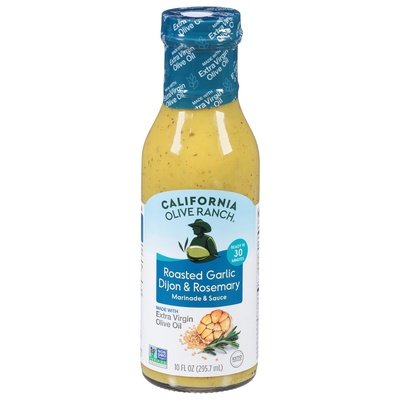California Olive Ranch Marinade & Sauce Roasted Garlic Dijon & Rosemary 6/10 OZ [UNFI #2836252] [ebt]