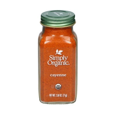 Simply Organic Cayenne Pepper Og2 6/2.5 OZ [UNFI #3056116] [ebt]