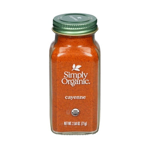 Simply Organic Cayenne Pepper Og2 6/2.5 OZ [UNFI #3056116] [ebt]