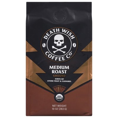 Death Wish Coffee Coffee Ground Medium Roast Og2 6/10 OZ [UNFI #2950525] [ebt]