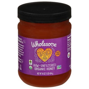 Wholesome Honey Organic Raw + Unfiltered Og2 6/16 OZ [UNFI #519108] [ebt]