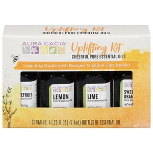 Aura Cacia Essential Oils Uplifting Kit 1/1 KIT [UNFI-CARLISLE #2737955] T