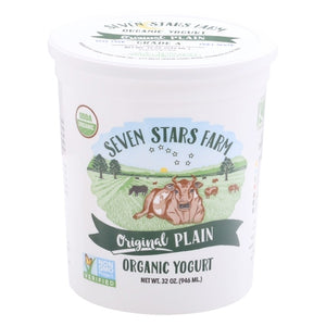 Seven Stars Farm Yogurt Organic Original Plain Og2 6/32 oz [UNFI #0728402 ] [ebt]