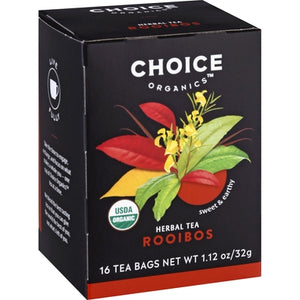 Choice Organic Tea Herbal Tea Rooibos Bags Og2 6/16 BAG [UNFI #0849034 ] [ebt]
