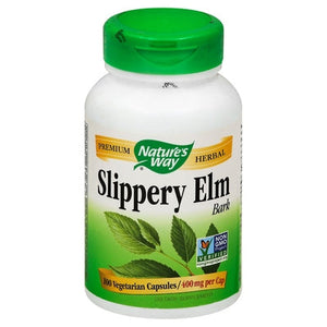 Natures Way Slippery Elm Bark 400 Mg Vegetarian Capsules 1/100 CAP [UNFI-CARLISLE #379800] [ebt]