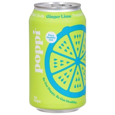 Poppi Prebiotic Soda Ginger Lime 12/12 OZ [UNFI #2674638] [ebt] T