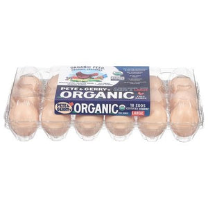 Pete & Gerrys Eggs Organic Brown Free Range Large Og2 10/18 CT [UNFI #2597292] [ebt]