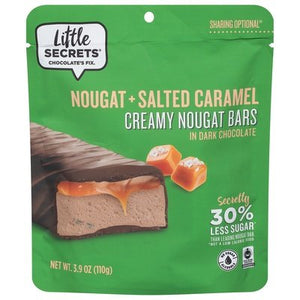 Little Secrets Nougat Bars Creamy Nougat + Salted Caramel 6/3.9 OZ [UNFI #2769800] [ebt]