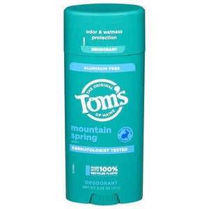 Toms Of Maine Deodorant Mountain Spring Scent Aluminum Free 6/3.25 OZ [UNFI-CARLISLE #3025459] T