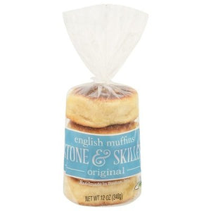 Stone & Skillet English Muffins Original 12/10 OZ [UNFI #2462091] [ebt]