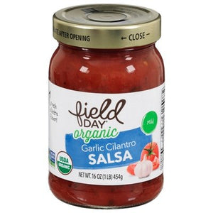 Field Day Salsa Organic Mild Garlic Cilantro Og2 12/16 OZ [UNFI #852608] [ebt]
