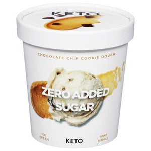 Keto Pint Ice Cream Chocolate Chip Cookie Dough 8/1 PINT [UNFI #2503241] [ebt]