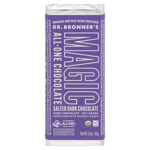 Dr Bronners Dark Chocolate Salted 70% Cocoa Og2 12/3 OZ [UNFI-CARLISLE #2724110] [ebt]