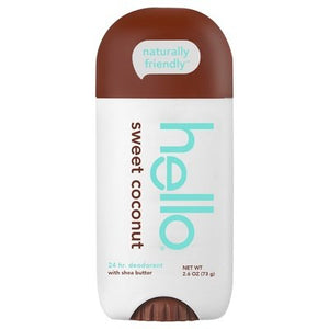 Hello Products Deodorant Sweet Coconut 24 Hr 1/2.6 OZ [UNFI-CARLISLE #2709541] T
