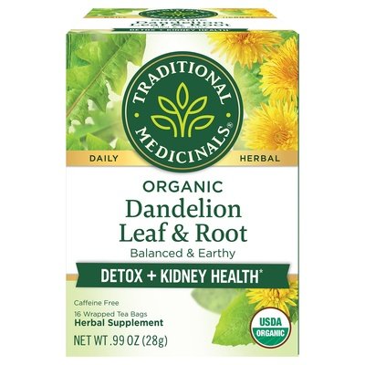 Traditional Medicinals Herbal Supplement Organic Dandelion Leaf & Root Tea Bags Og2 6/16 BAG [UNFI #1281732] [ebt]
