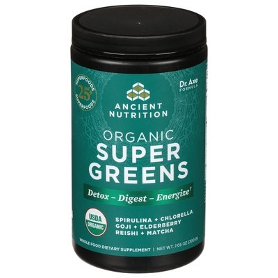 Ancient Nutrition Super Greens Organic Og2 1/7.05 OZ [UNFI-CARLISLE #2746246]
