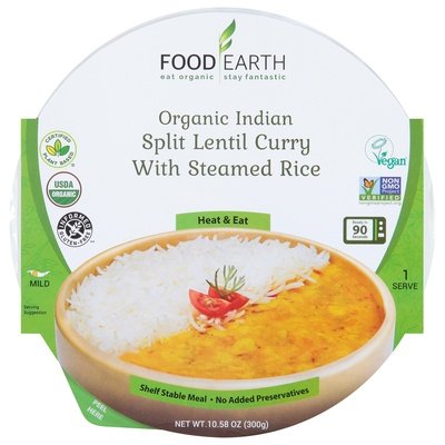 Food Earth Split Lentil Curry Organic Indian Mild Og1 6/10.58 OZ [UNFI #2481539] [ebt]