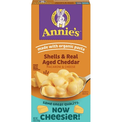 Annies Homegrown Macaroni & Cheese Shells & Real Aged Cheddar Og3 Og3 12/6 oz [UNFI #0688994 ] [ebt]