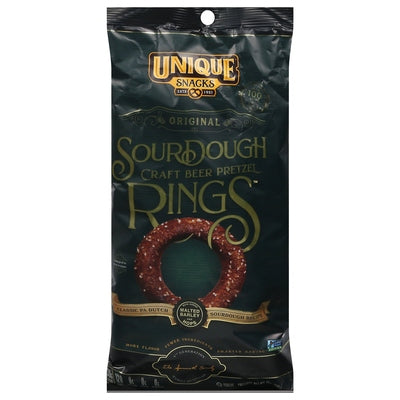 Unique Pretzels Pretzel Rings Craft Beer Original Sourdough 12/11 oz [UNFI #2341196 ] [ebt]
