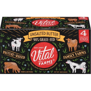 Vital Farms Pasture Raised Butter Unsalted 15/16 OZ [UNFI #2495190] [ebt]