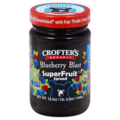Crofters Spread Organic Blueberry Blast Og2 6/16.5 OZ [UNFI #2439701] [ebt]