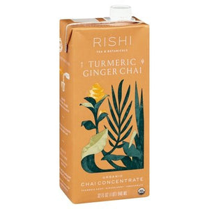 Rishi Tea Chai Concentrate Organic Turmeric Ginger Og2 12/32 OZ [UNFI #1837228] [ebt]