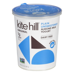 Kite Hill Almond Milk Yogurt Dairy Free Plain Unsweetened 6/32 oz [UNFI #2352581 ] [ebt]