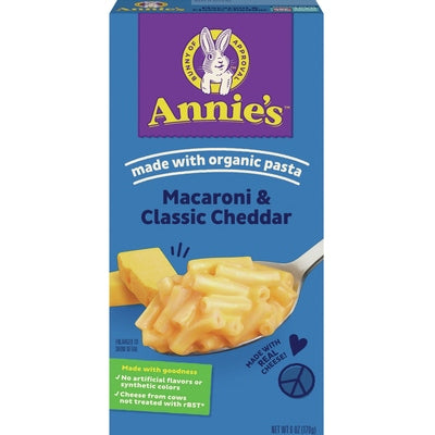 Annies Homegrown Macaroni & Classic Cheddar Og3 Og3 12/6 oz [UNFI #0693333 ] [ebt]