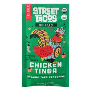 Riega Foods Taco Seasoning Organic Chicken Og2 8/1.1 OZ [UNFI #2561207] [ebt]