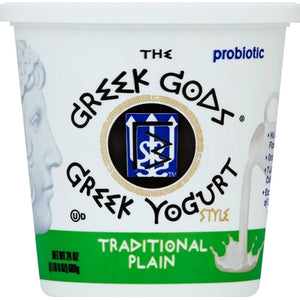 Greek Gods Yogurt Greek Style Traditional Plain 6/24 oz [UNFI #0708594 ] [ebt]