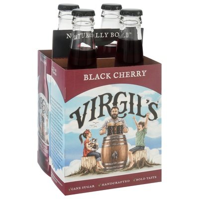 Virgil Cream Soda Black Cherry 6/4/12 OZ [UNFI #781971] [ebt] T