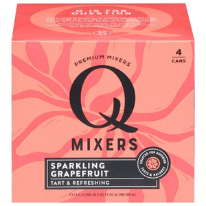 Q Drinks Cocktail Mixers Premium Sparkling Grapefruit 6/4/7.5 oz [UNFI #2113579] T [ebt]