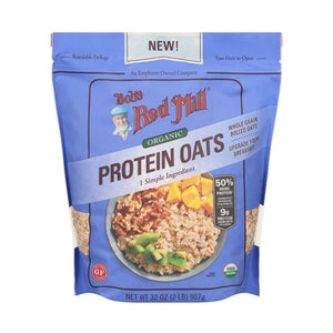 Bobs Red Mill Protein Oats Rolled Wholewheat Og2 4/32 OZ [UNFI #2982148] [ebt]