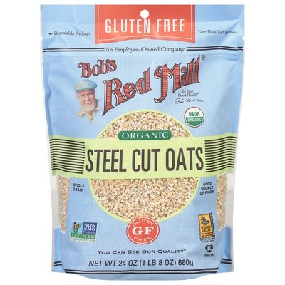 Bobs Red Mill Oats Organic Steel Cut Og2 4/24 OZ [UNFI #2275642] [ebt]